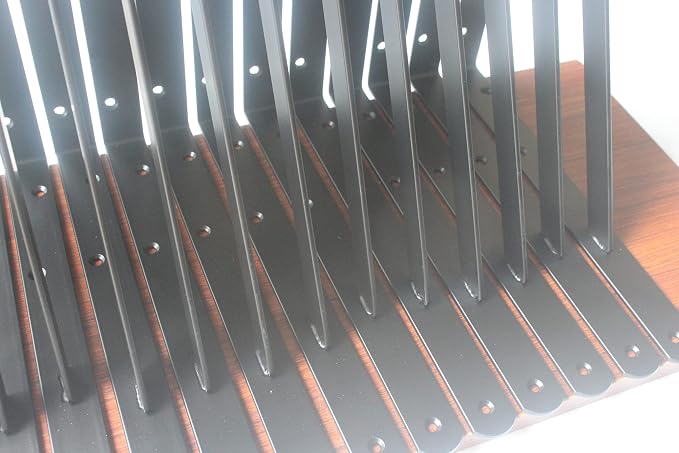 30 Pack L18 x H 12" Black Heavy Duty Shelf Brackets - Image 7