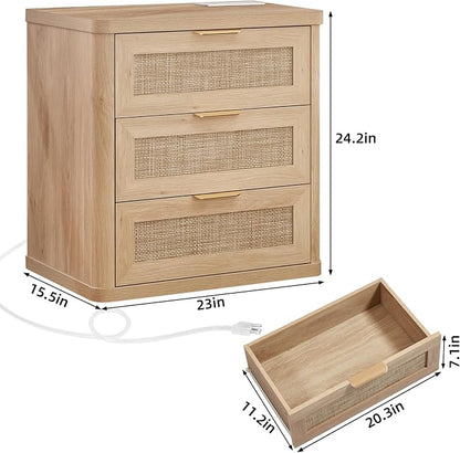 LEYAOYAO Rattan Night Stand - Image 2