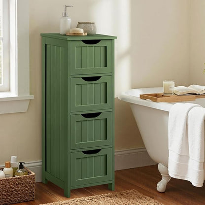 Yaheetech Bathroom Storage Cabinet, Beside Toilet or Vanity, Beadboard Tower - Image 2