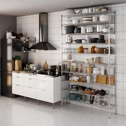 14" Deep x 54" Wide x 96" Height Wire Shelving Kit | 10-Tier | NSF Commercial - Image 2