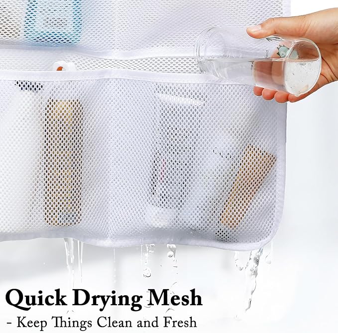 Fammart Mesh Shower Caddy Hanging, Quick-Drying Shower Organizer - Image 4