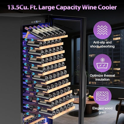 Wine Cooler-Wine Fridge with Safety Lock Freestanding/Built in 24 Inch Wide - Image 3