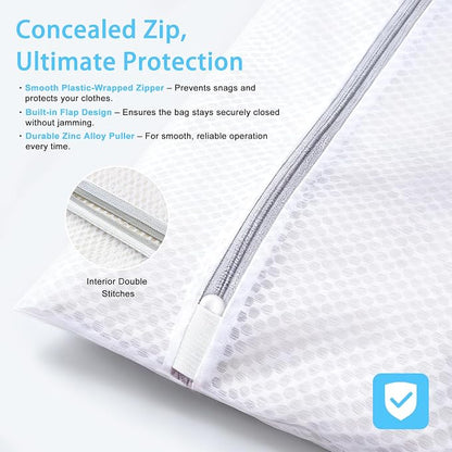 PrettyCare 3 Large Mesh Laundry Bags - Image 4