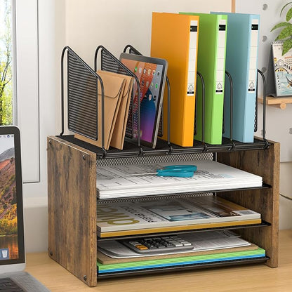 4-Tier Desk Organizer, Desk File Organizer - Image 2
