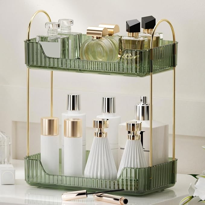 YCIA&DONE Bathroom Organizer Countertop, Makeup Storage, Skincare Cosmetic Tray by YCIADONE