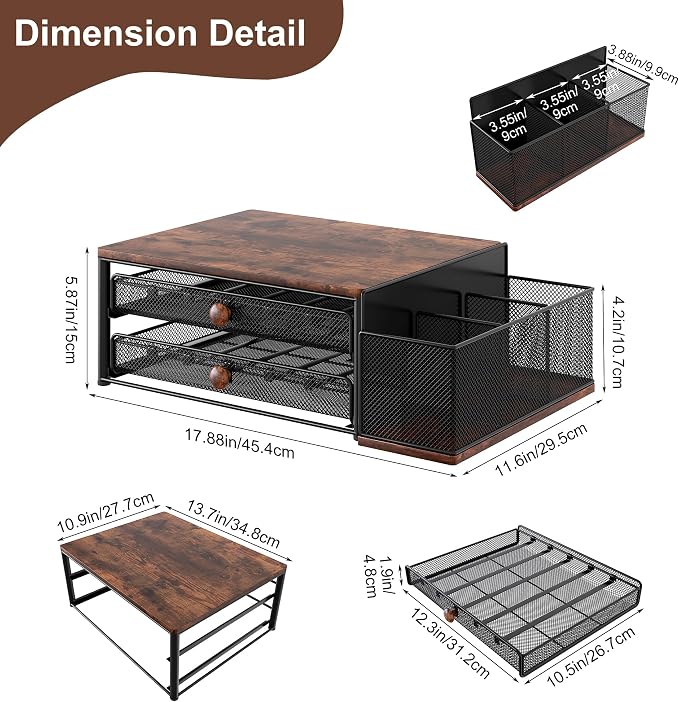 Coffee Bar Organizer, 60 Capacity K Cup Organizer - Image 2