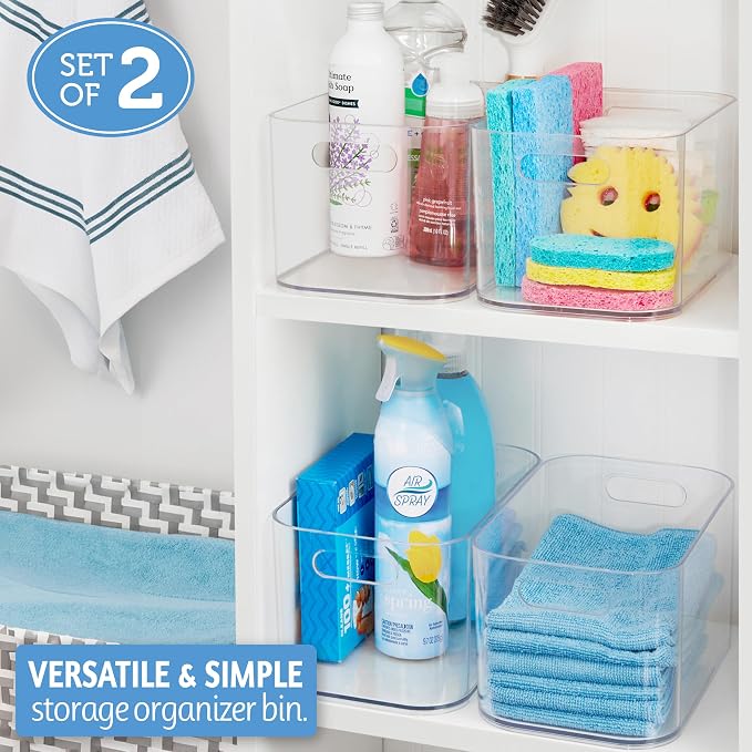 STORi Bliss 10" x 6" Open Clear Pantry Organizer Bin, Plastic Containers - Image 3
