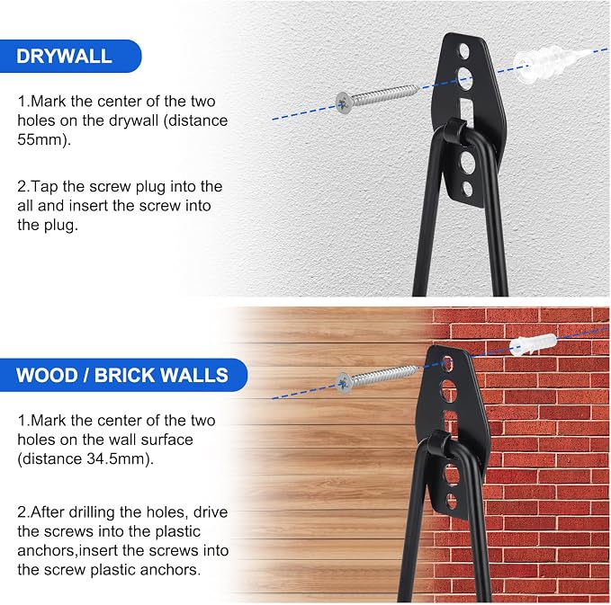32 Pack Garage Hooks Heavy Duty, Utility Steel Garage Storage Hooks, Wall Mount - Image 3