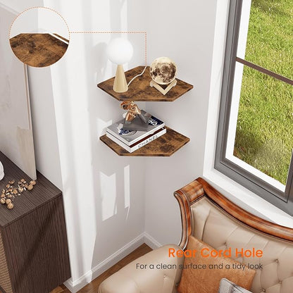 Corner Shelf Wall Mount, Cable Box, Game Console, Storage - Image 7