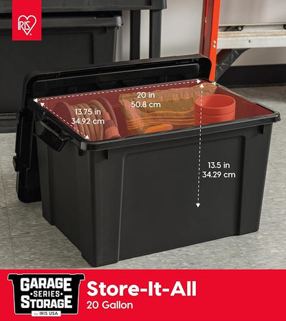 IRIS USA 20 Gallon Lockable Storage Bins - Image 3
