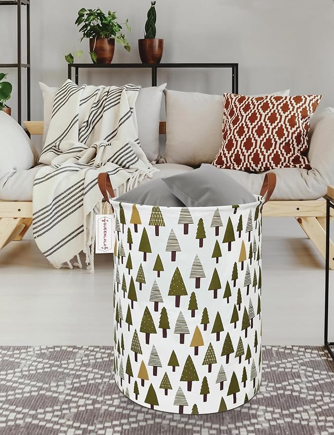 QUEENLALA Large Storage Basket, Laundry Hamper/Bathroom/Home Decor/Collapsible - Image 4