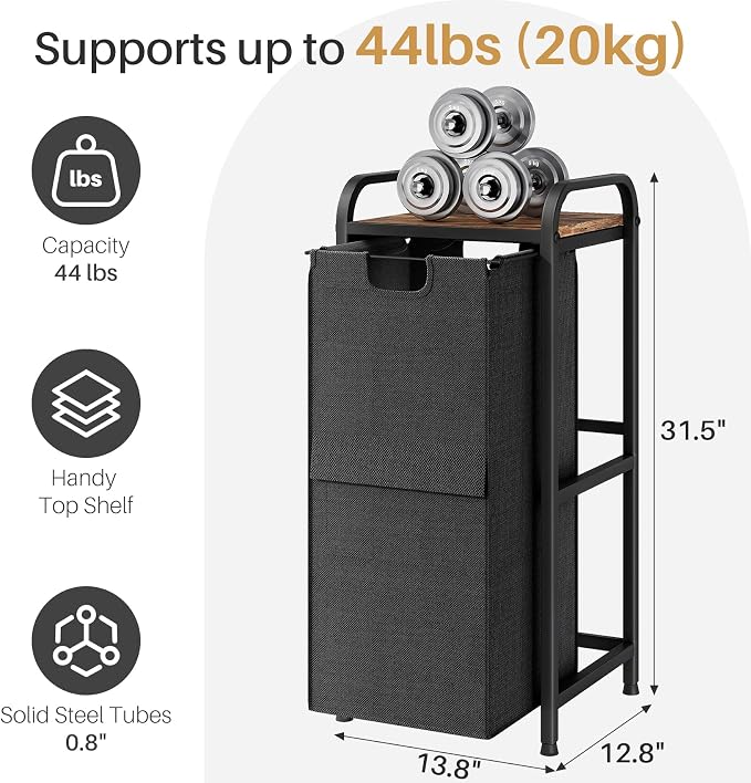 Kitstorack Laundry Hamper, Laundry Basket, Laundry Sorter - Image 2