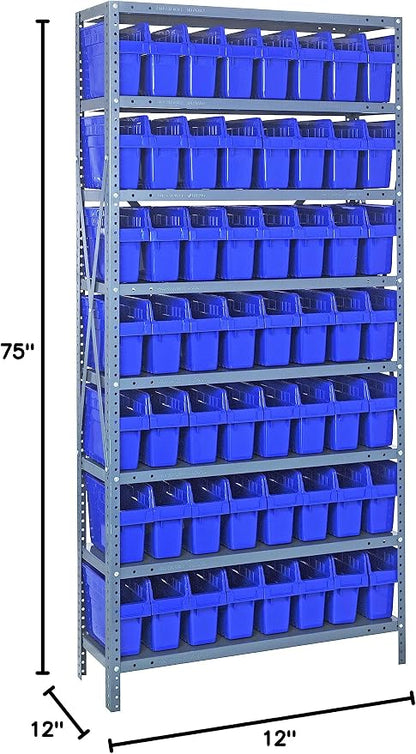 Quantum Storage Systems 1275-SB801BL Solid Heavy Duty 8 Shelves 56 STORE-MAX - Image 2