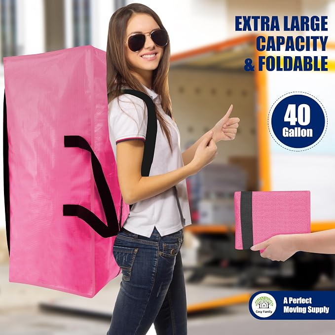 Cosy Family 8 Pack Heavy Duty Extra Large Moving Bags - Image 7