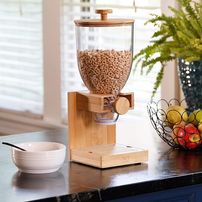 ZevrO Honey-Can-Do Bamboo Cereal Dispenser - Image 3