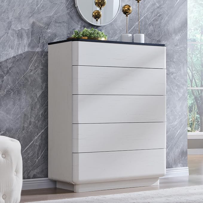 ACCOHOHO Modern 5 Drawer Dresser - Image 6