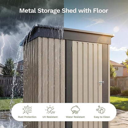 Patiowell 5x3 FT Outdoor Storage Shed - Image 5