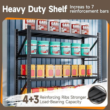 7000LBS Metal Garage Shelving Unit 79" W Storage Shelves Heavy Duty 4 Tier - Image 6