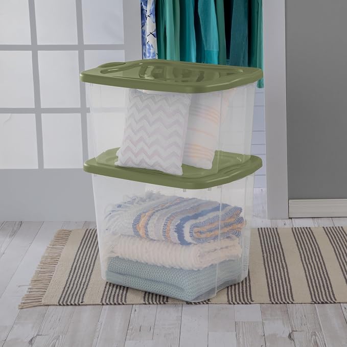 70 Quart Heavy-Duty Plastic Storage Bin - Image 2