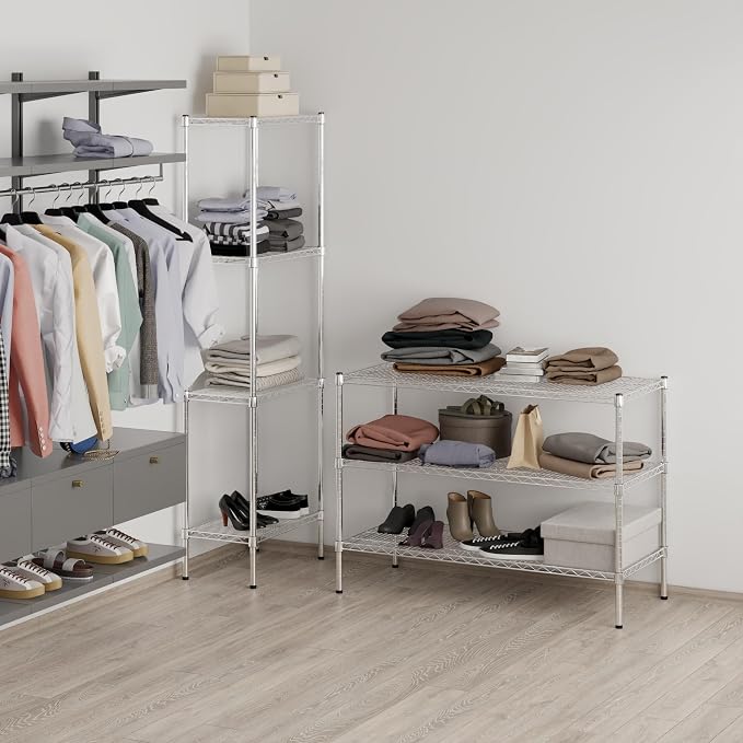 21" Deep x 48" Wide x 34" Height Wire Shelving Kit | 3-Tier | NSF Commercial - Image 7