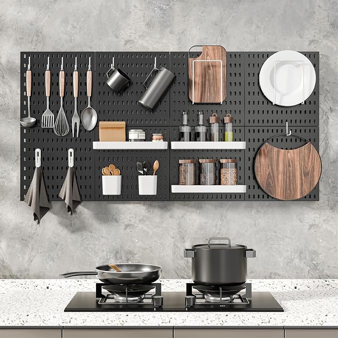 Pegboard Combination Kit, 25.2" x 50.4" Wall Mounted Storage Set - Image 3