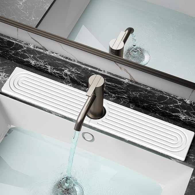 DK177 Diatomite Fast Drying Faucet Mat by Incenseburner
