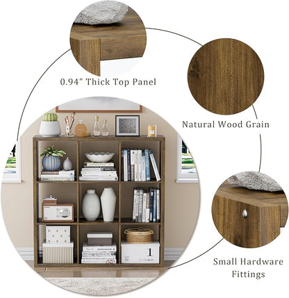 Cube Storage Organizer Bookcase, Decorative 11 inch Open Back Cubical Shelf - Image 6