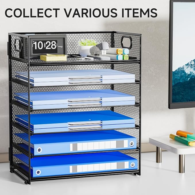 6-Tier Paper Organizer for Desk - Image 5