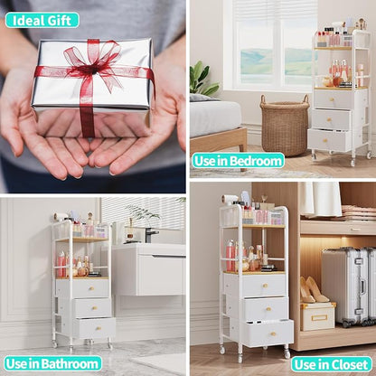 HapiRm Rolling Makeup Cart Organizer - Image 7