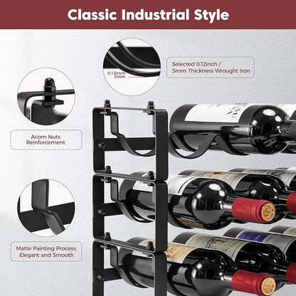 Stackable Wine Rack Countertop, Sturdy Bottle Holder Freestanding - Image 5