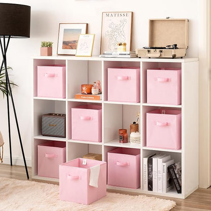 GRANNY SAYS Pink Cube Storage Bins, 11 Inch Storage Cube Organizer, Sturdy - Image 3