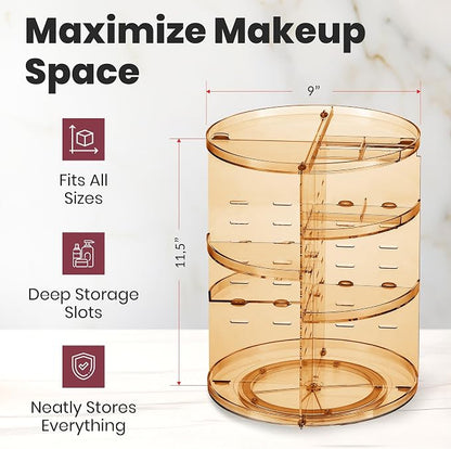 Masirs 360 Rotating Makeup Organizer - Image 2