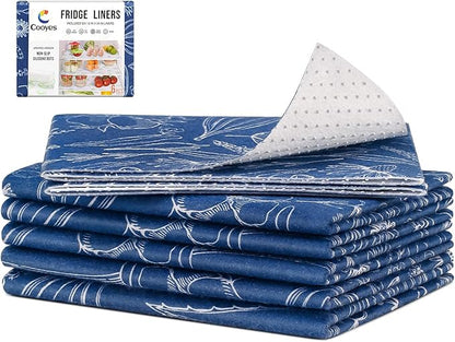 Cooyes Large Fridge Liners for Refrigerator, 17.7" × 24", Drawer & Shelf Liners by Cooyes