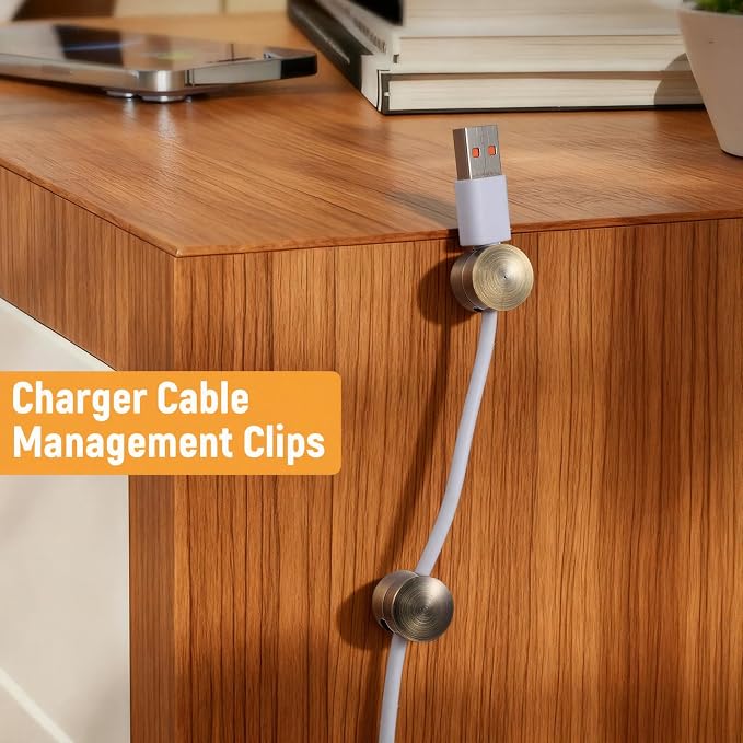 6 Sets Charger Holders for Cords Adjustable Cable Anchor Holders Adhesive Metal - Image 4