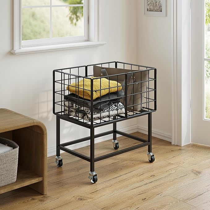 WOWLIVE Rolling Laundry Hamper - Image 7