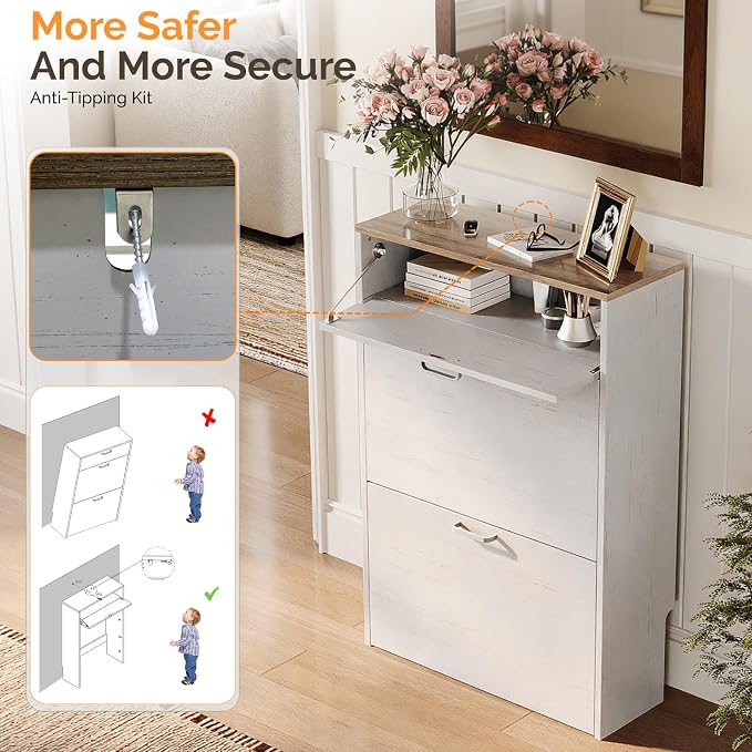 VINGLI Shoe Cabinet Storage for Entryway Ultra Slim - Image 8
