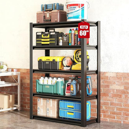 Heavy Duty Garage Shelving, Metal Storage Shelves, Adjustable 5 Tier Metal by Unknown