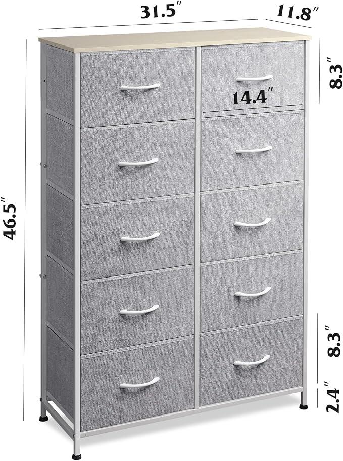 WLIVE Tall Dresser for Bedroom - Image 3