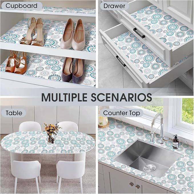 Drawer and Shelf Liner, Non-Slip Kitchen Cabinet Liners Non-Adhesive Thick - Image 9