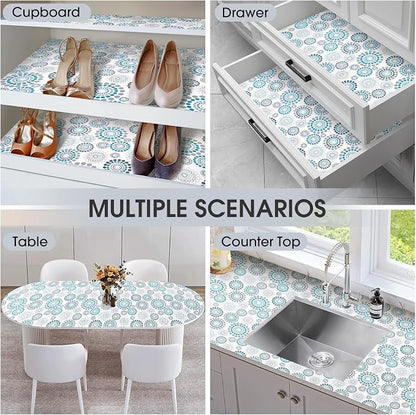 Drawer and Shelf Liner, Non-Slip Kitchen Cabinet Liners Non-Adhesive Thick - Image 9