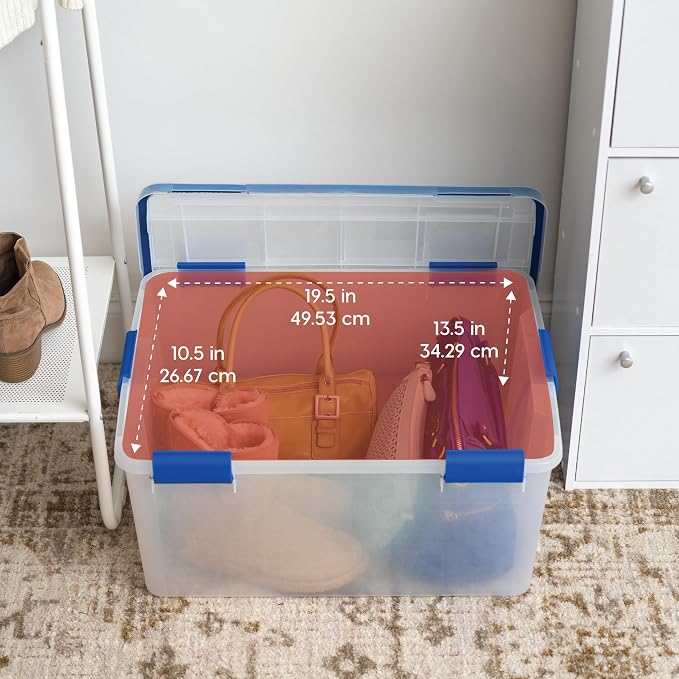 IRIS USA 3-Pack 60 Qt Storage Bins - Image 3