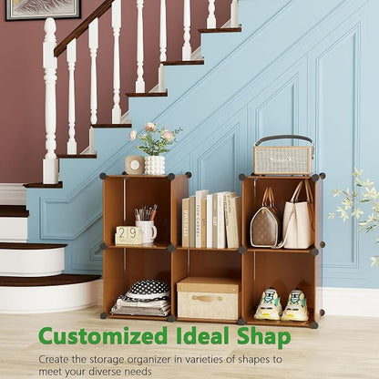 C&AHOME Cube Storage Organizer, 6-Cube Shelves Units, Closet Cabinet, DIY - Image 4