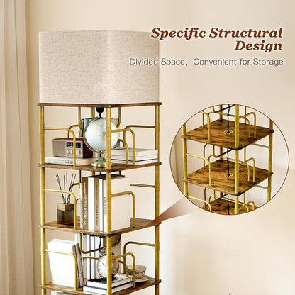 Quikraen 4-Tier Rotating Bookshelf - Image 4