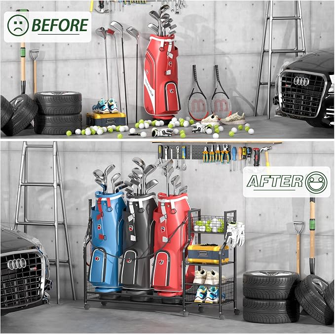 Golf Bag Storage Rack for Garage - Image 5