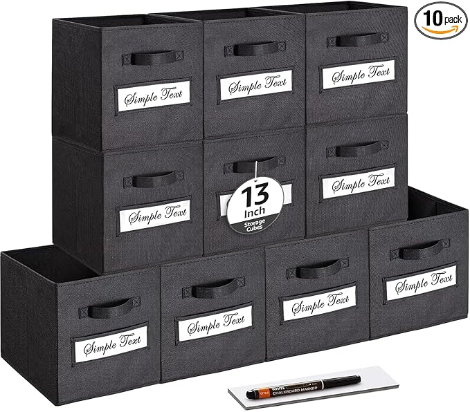 13x13x13 storage cube bins Fabric storage cubes by Artsdi
