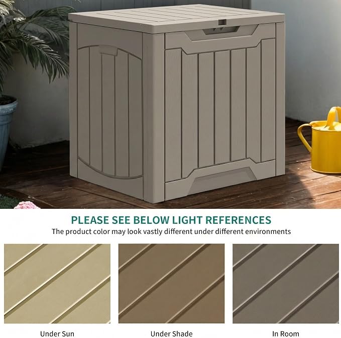 YITAHOME 31 Gallon Resin Deck Box Outdoor Storage Box and Waterproof Package - Image 8