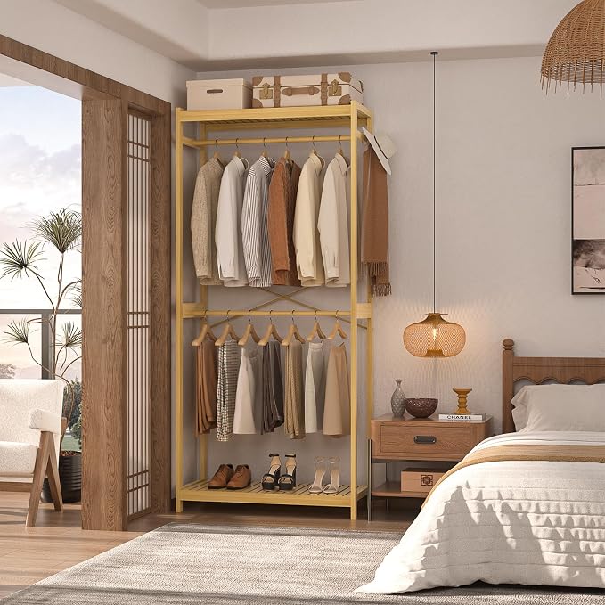 Homykic Bamboo Clothes Rack - Image 3