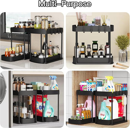 Ukeetap 2 Pack Multi-Purpose Pull-Out Storage Organizers, Under Sink Organizers - Image 6