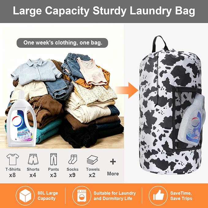 Laundry Bag Backpack Durable Laundry Bag - Image 5