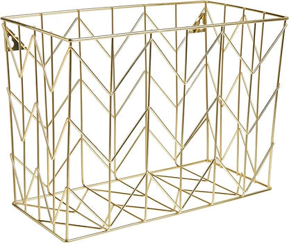U Brands Hanging File Desk Organizer, Wire Metal, 8.5" x 11' by UBrands